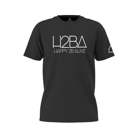 H2BA Black Brand White Short Sleeve Shirt