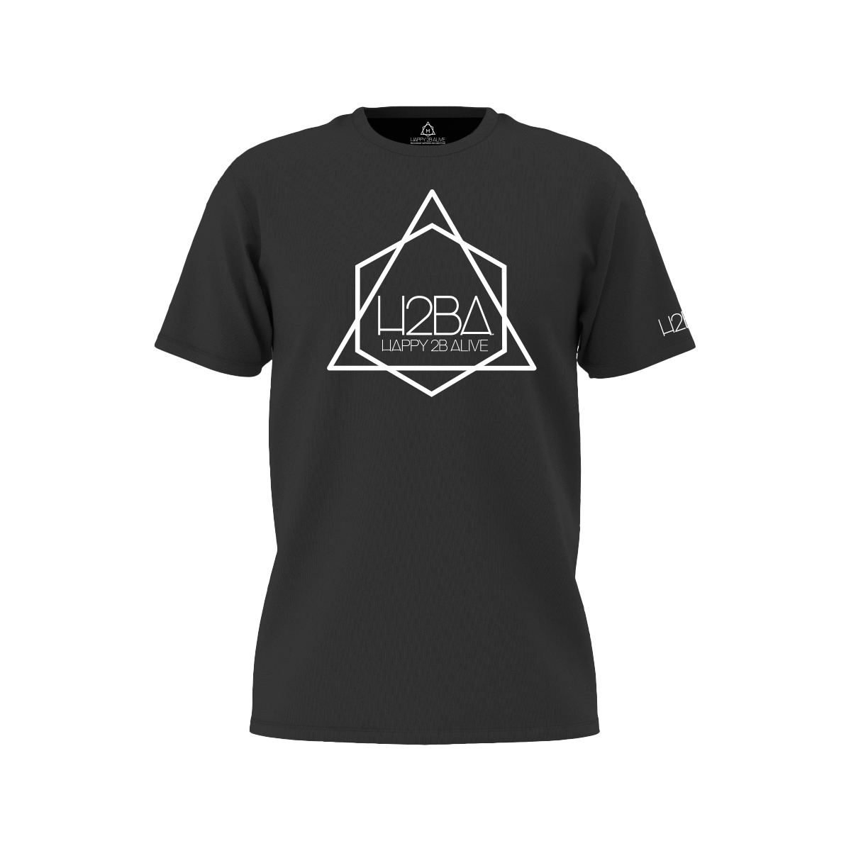 H2BA Black Icon White Short Sleeve Shirt