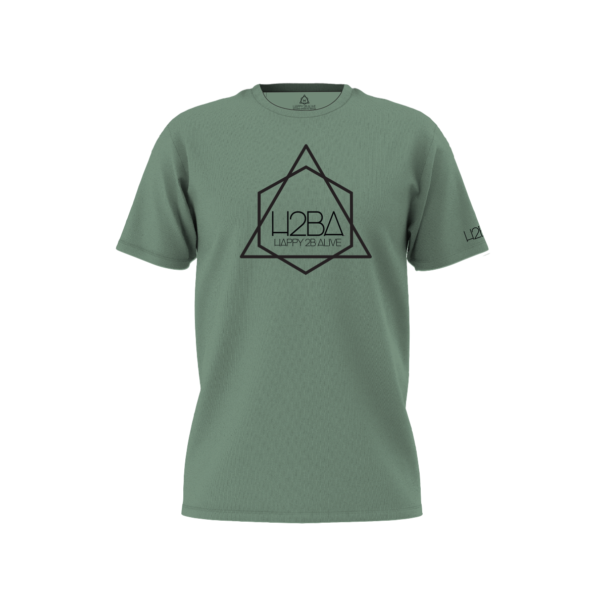 H2BA Sage Icon Black Short Sleeve Shirt