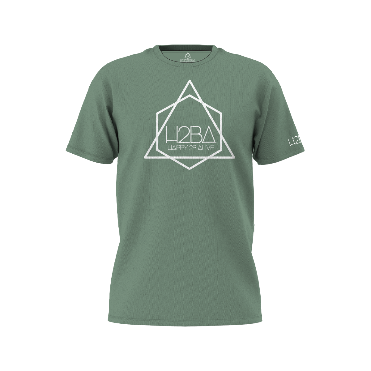 H2BA Sage Icon White Short Sleeve Shirt